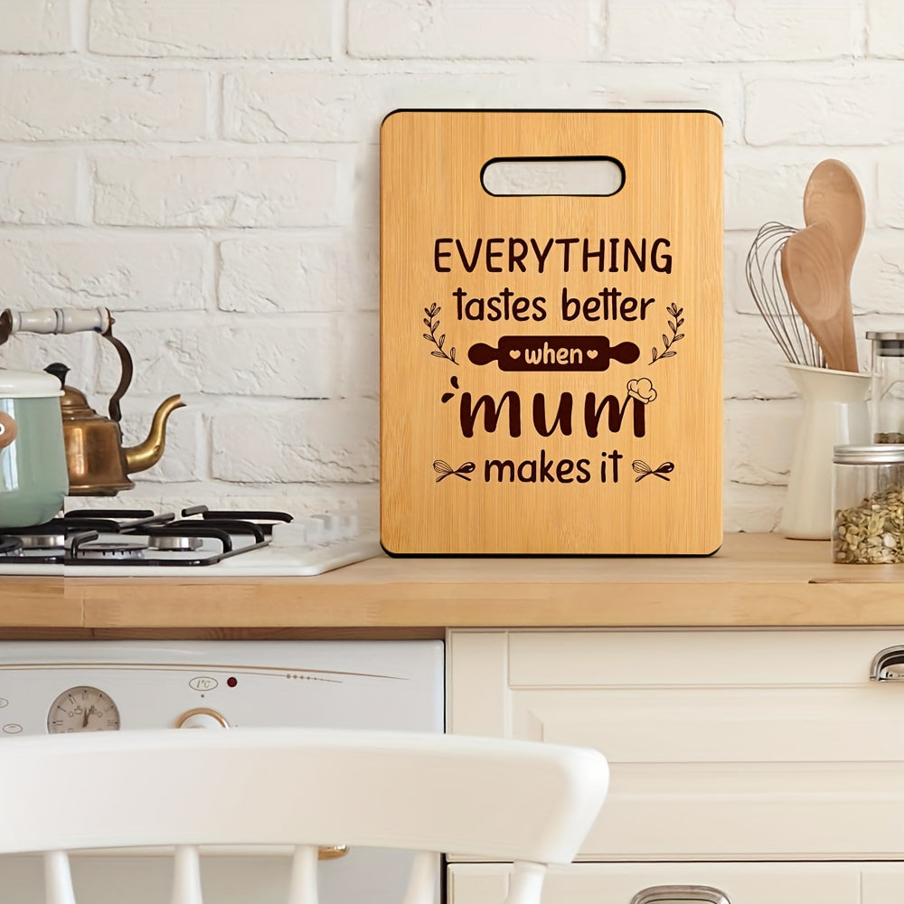 Tagliere in Legno con Messaggio – Il Regalo Perfetto per la Mamma