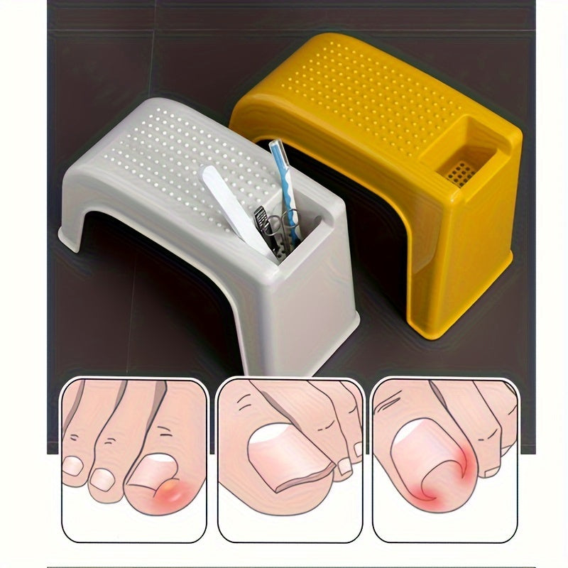 Poggiapiedi Compatto con Spazio di Stoccaggio – Confortevole e Funzionale