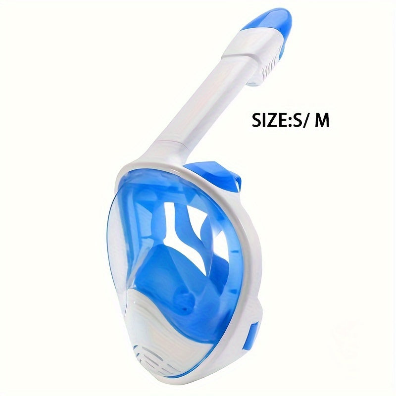Maschera Snorkel per Viso Intero – Visione Panoramica a 180° e Montaggio per Fotocamera per un'Esperienza Subacquea Perfetta