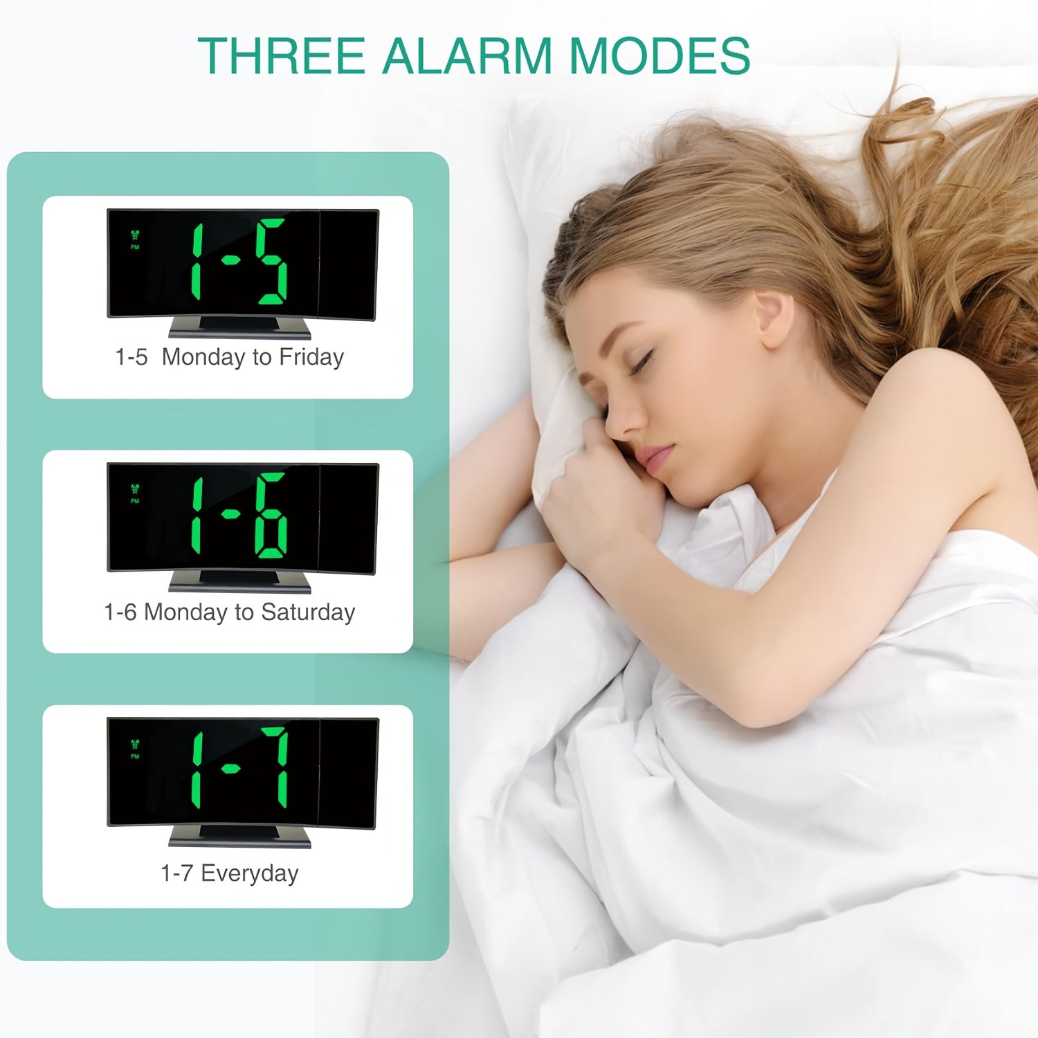 Orologio Proiettore Digitale – Display LED e Funzione Snooze con Luminosità Regolabile