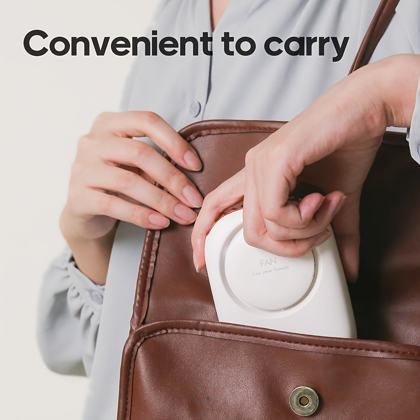 Ventilatore Mini da Collo Ricaricabile USB – Leggero con Velocità Regolabili