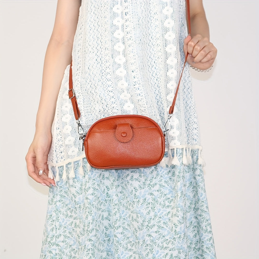 Borsa a Spalla Vintage di Grande Capacità – Vera Pelle con Molteplici Comparti