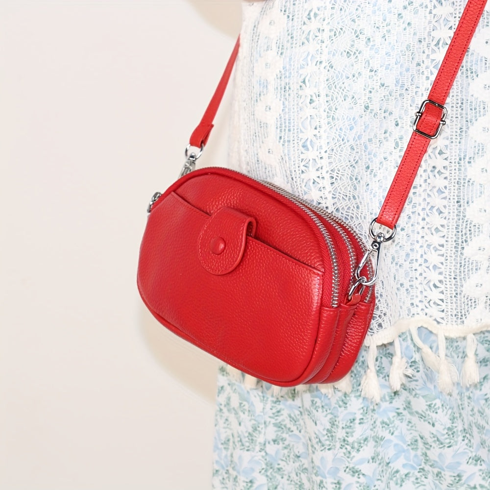 Borsa a Spalla Vintage di Grande Capacità – Vera Pelle con Molteplici Comparti