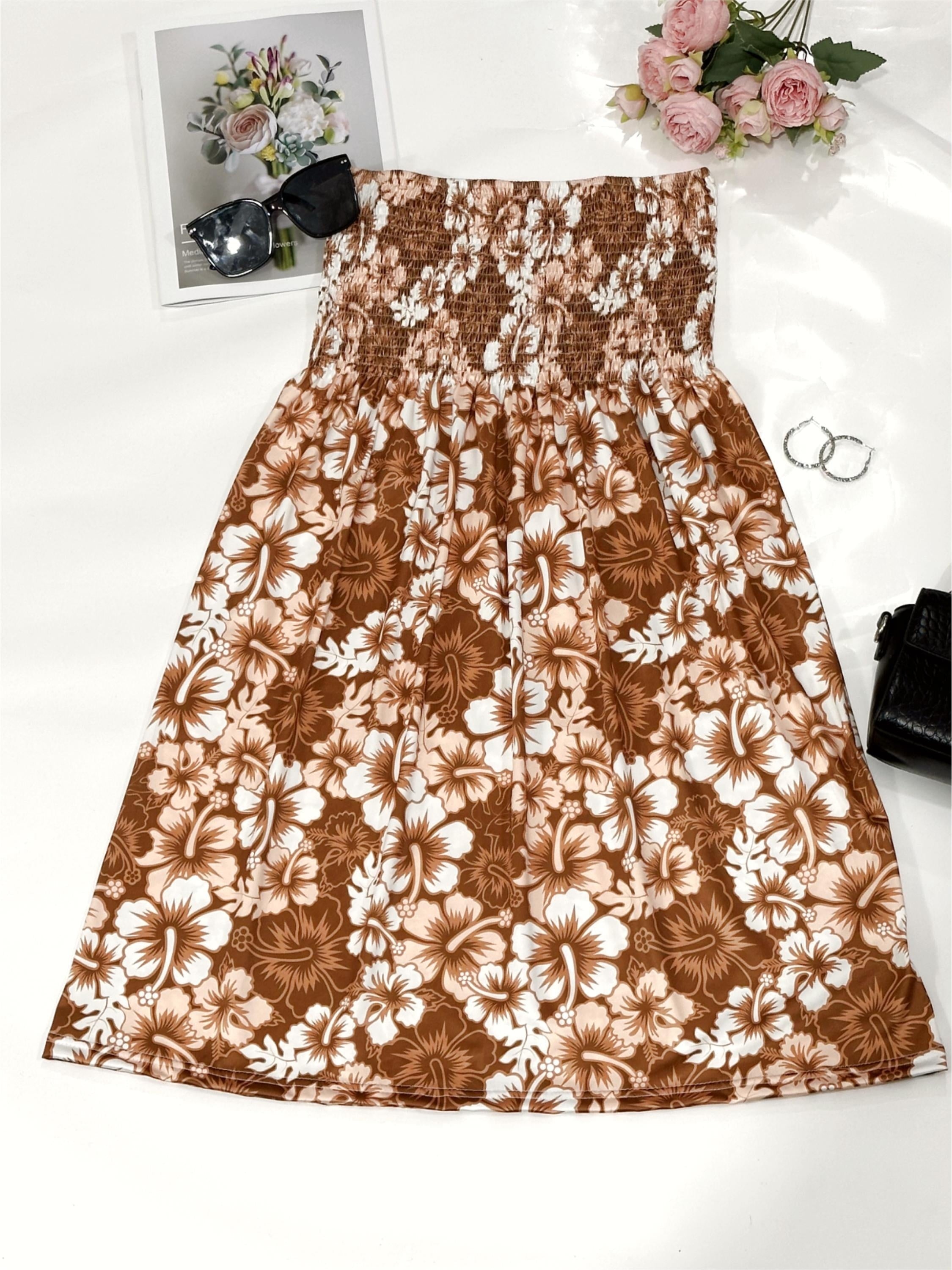 Abito Tubino Bohemien a Fiori – Allegro e Confortevole per le Gite Estive