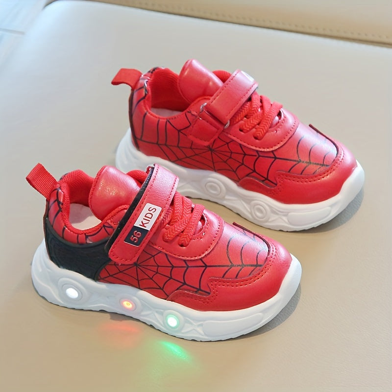 Scarpe LED Spider-Net - Per Bambini Avventurosi