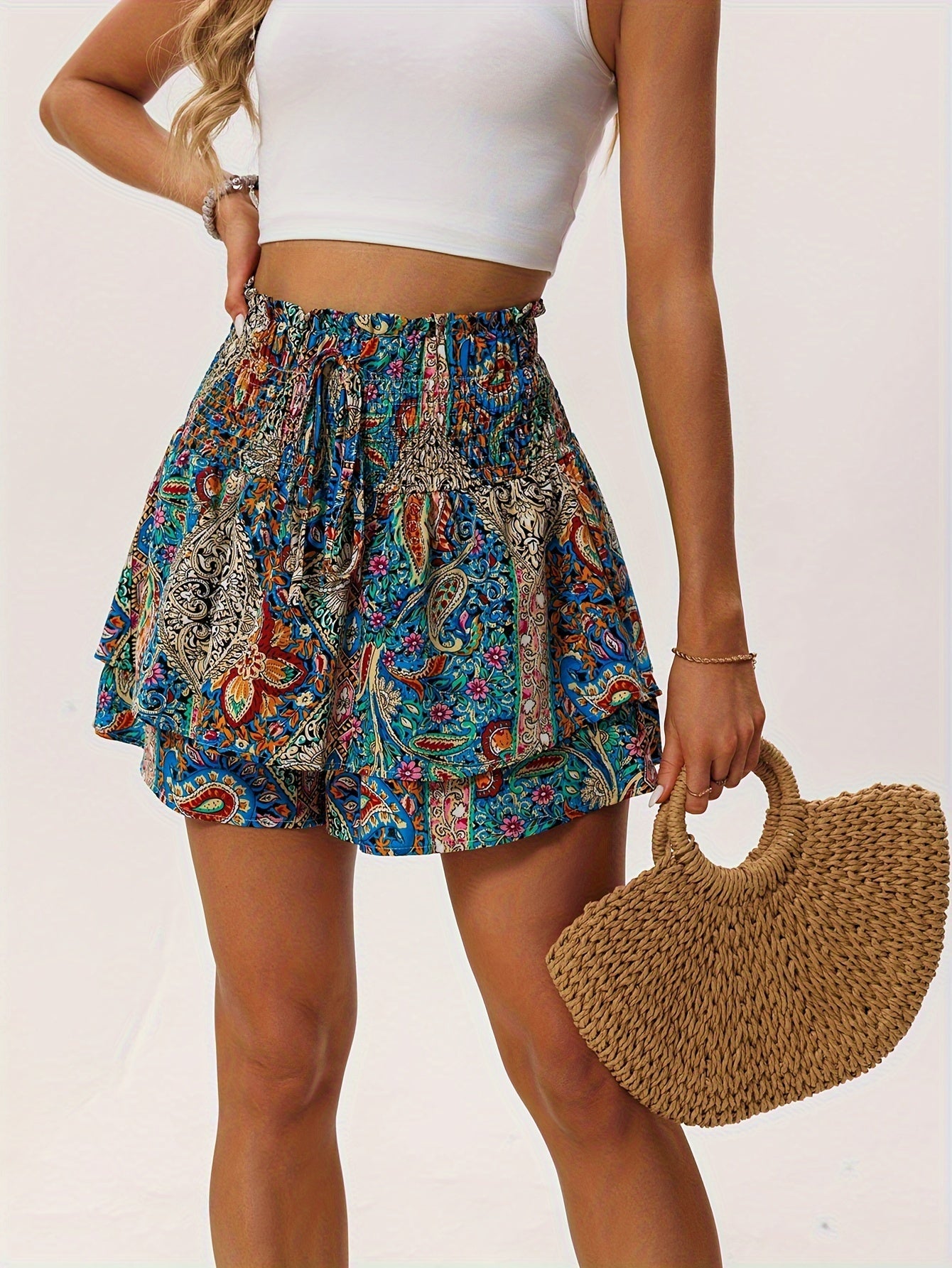 Shorts da Donna Estivi con Stampa Floreale – Confortevoli e Femminili