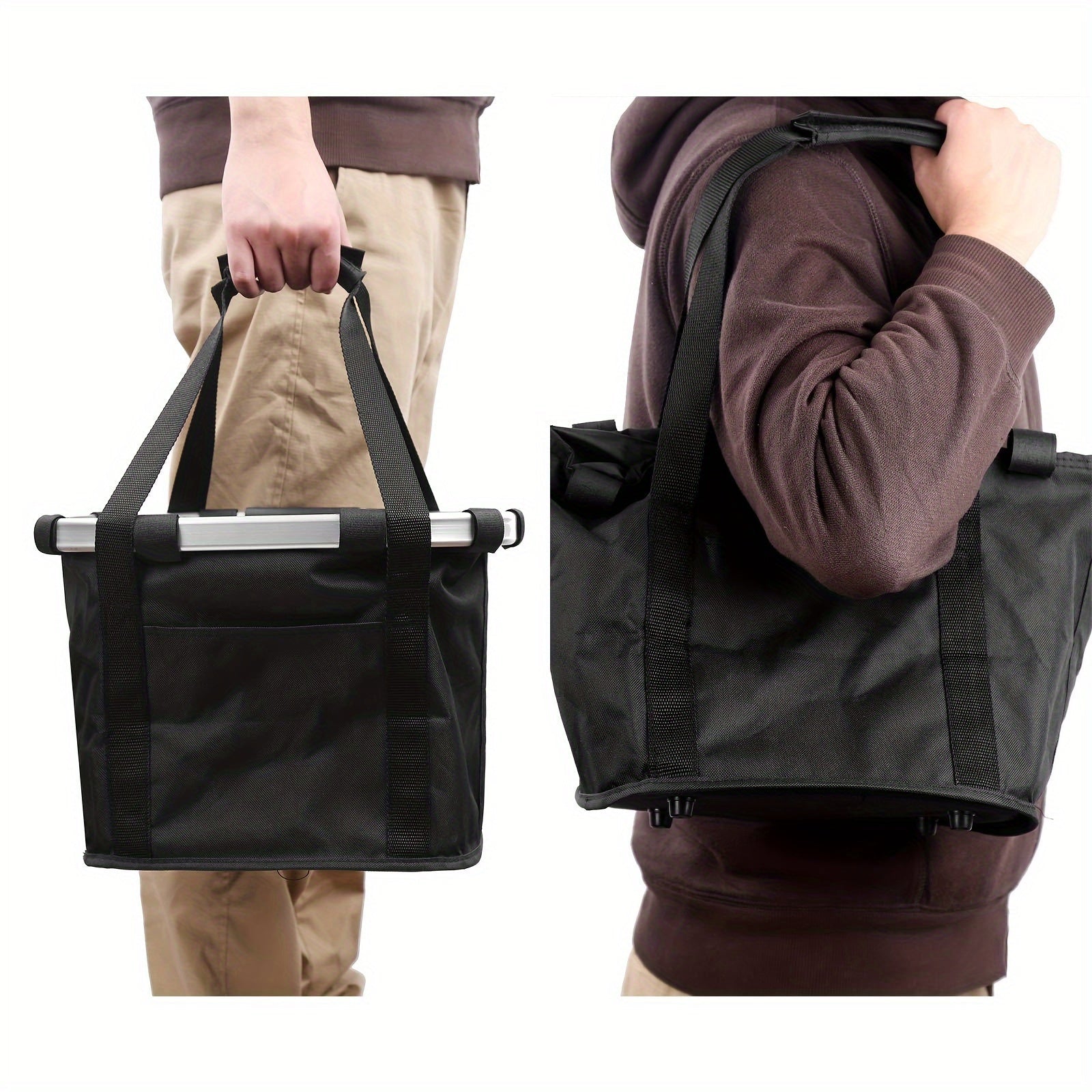 Cestino Pieghevole per Bicicletta – Alta Capacità e Robusta Capacità di Carico per Biciclette e Animali