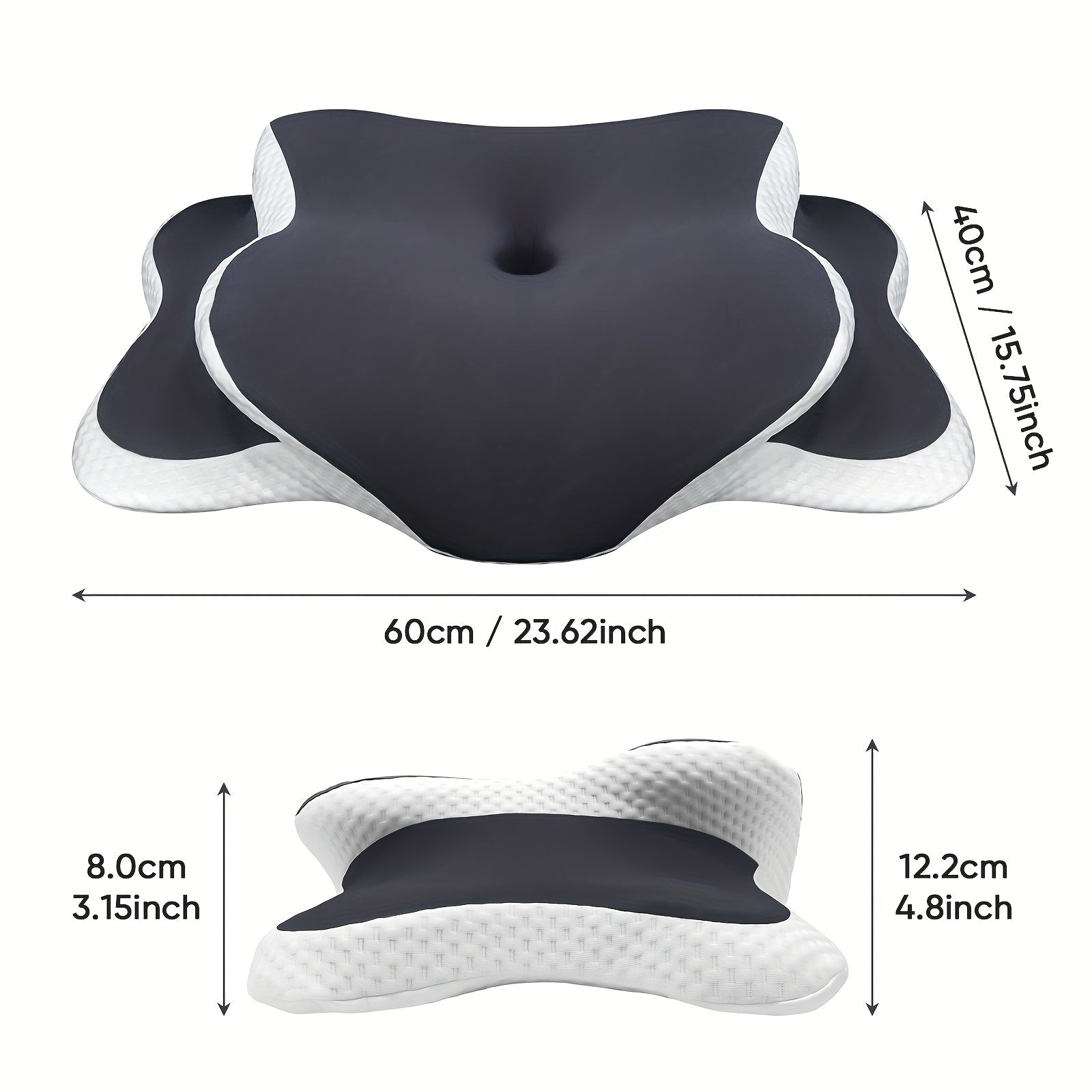 Cuscino Ergonomico in Memory Foam per il Collo – Per il Massimo Comfort e Supporto Durante la Notte