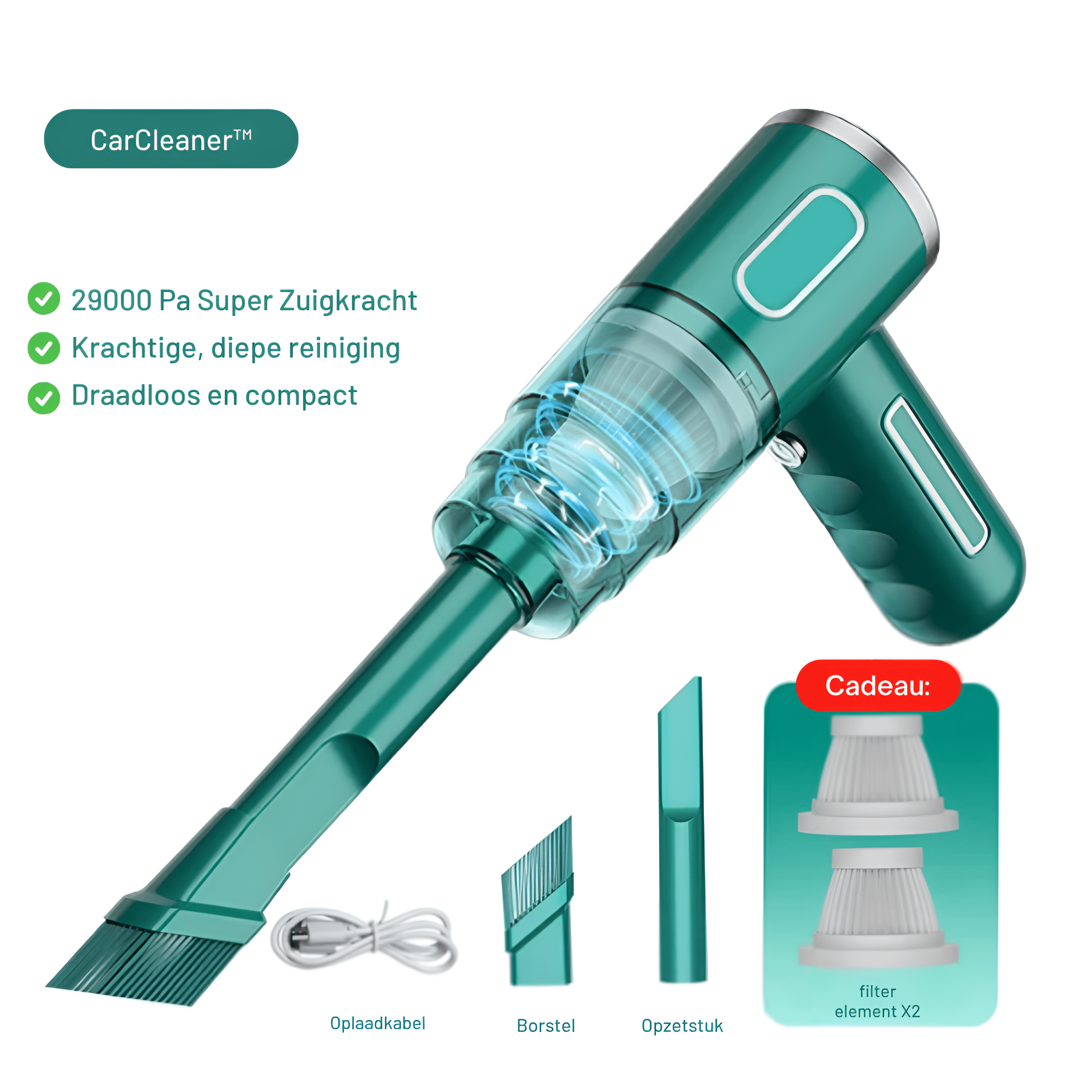 PowerCleaner - Aspirapolvere Auto Senza Fili