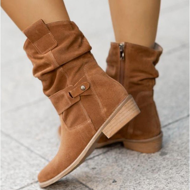 Stivaletti in Suede Sienna per Donne - Per un Look Elegante e Confortevole