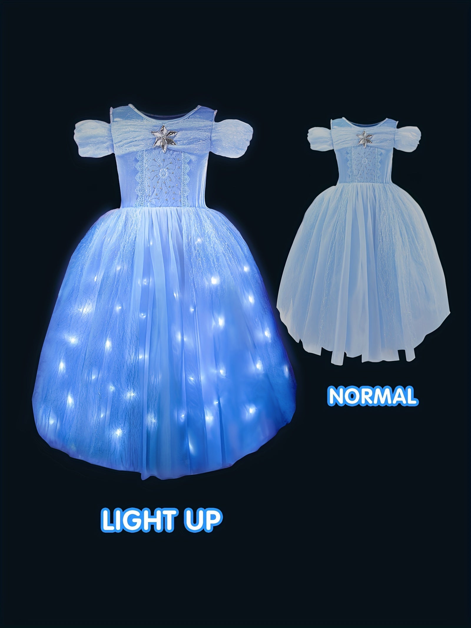 Abito Tutu Magico con LED per Bambine - Esperienza Festiva Incantevole