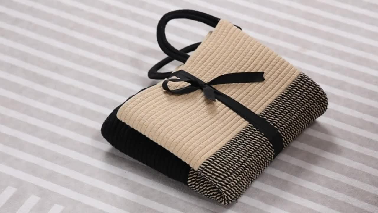 Cesto per la Biancheria Elegante a Due Toni - Spazio per di Più, Pratico e Durevole