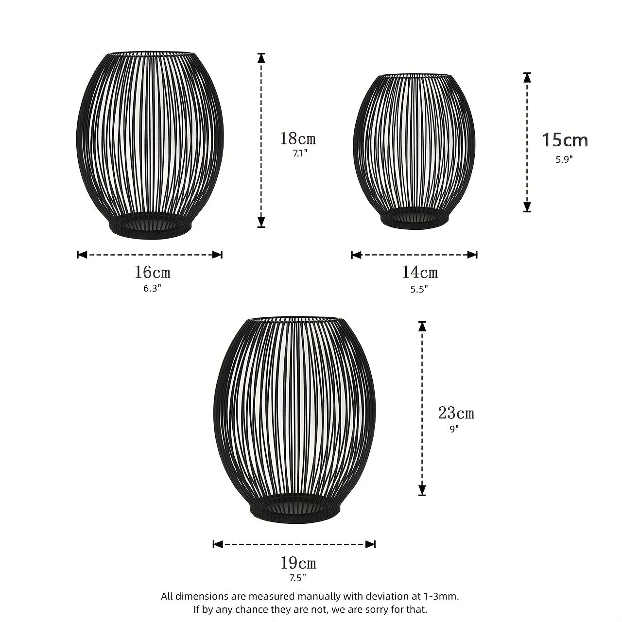 Set di Portacandele LunaGlow – Illuminazione Elegante e Atmosferica