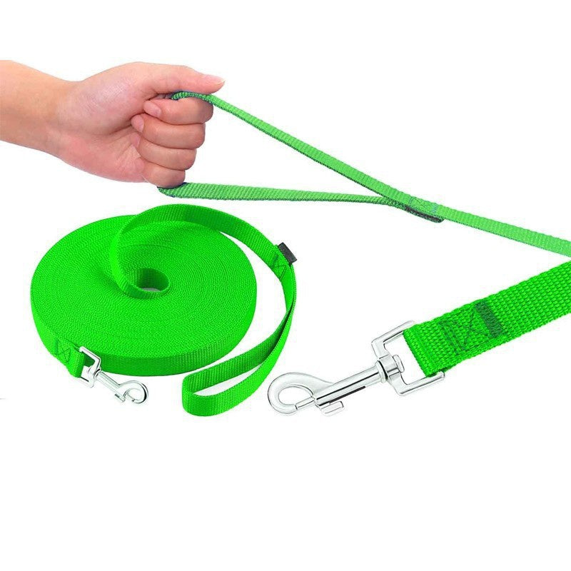 Guinzaglio Lungo in Nylon per Cani – Perfetto per Addestramento e Attività all'Aperto