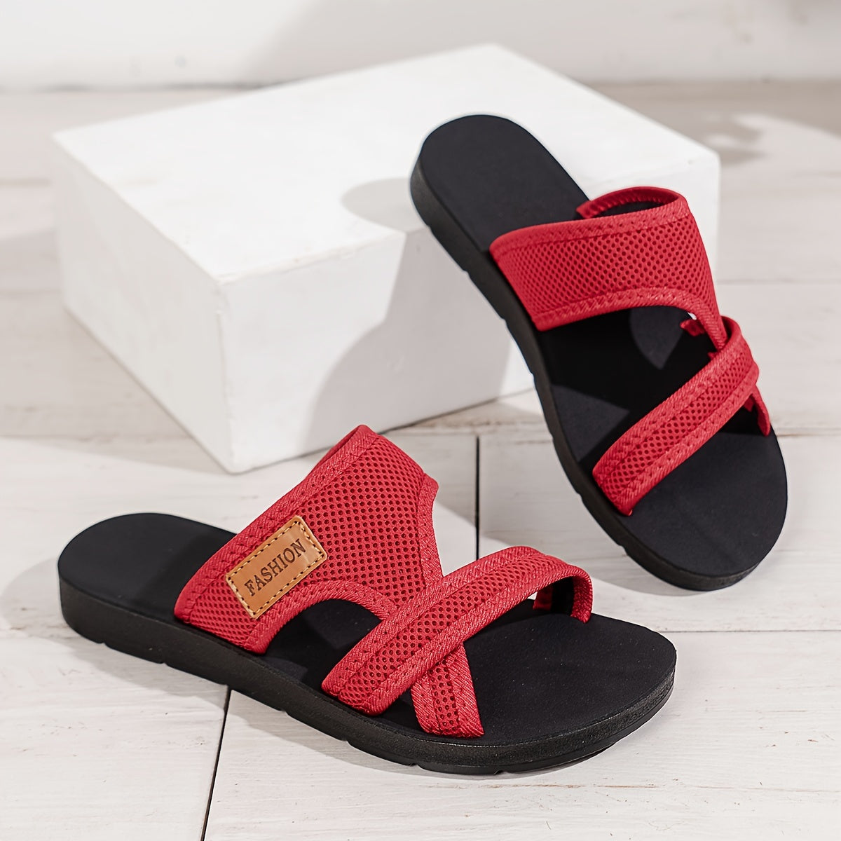 Sandali Donna Mesh Slide – Leggeri e Traspiranti con Cinghie Incrociate