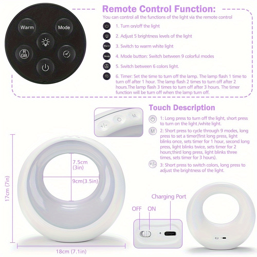 Lampada a Ringo Colorata - Porta Vita e Atmosfera nel Tuo Spazio