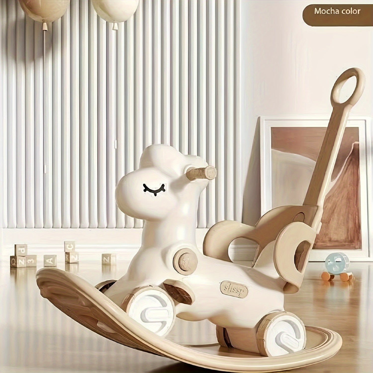 Gioco 2-in-1: Cavallo a Dondolo e Bicicletta per Bambini - Giocattolo Sicuro e Divertente