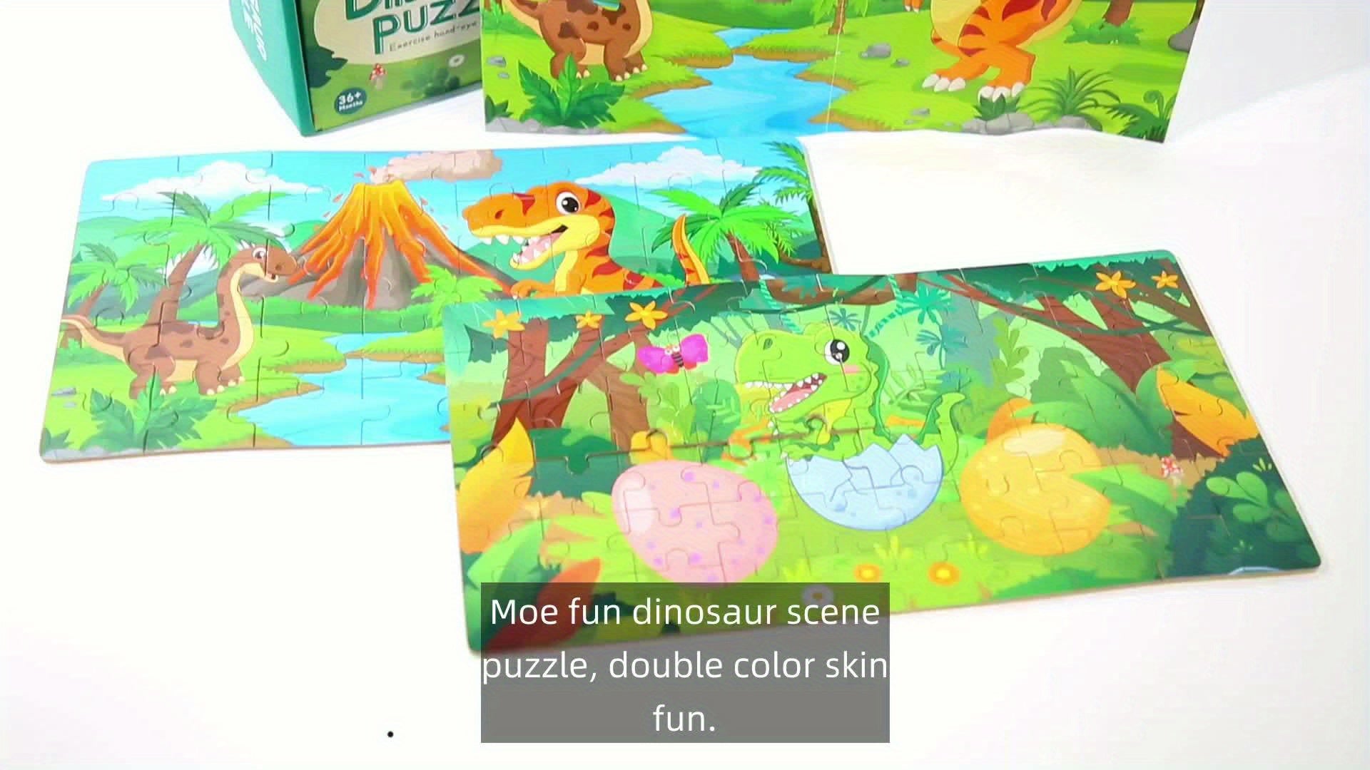 Puzzle Educativo dei Dinosauri - Per Apprendimento Creativo e Divertimento
