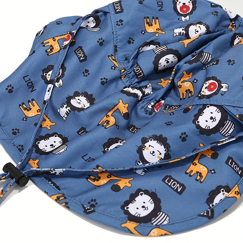 Cappello per Bambini Ademend con Stampa Animali – Protezione UV per Avventure all'Aperto
