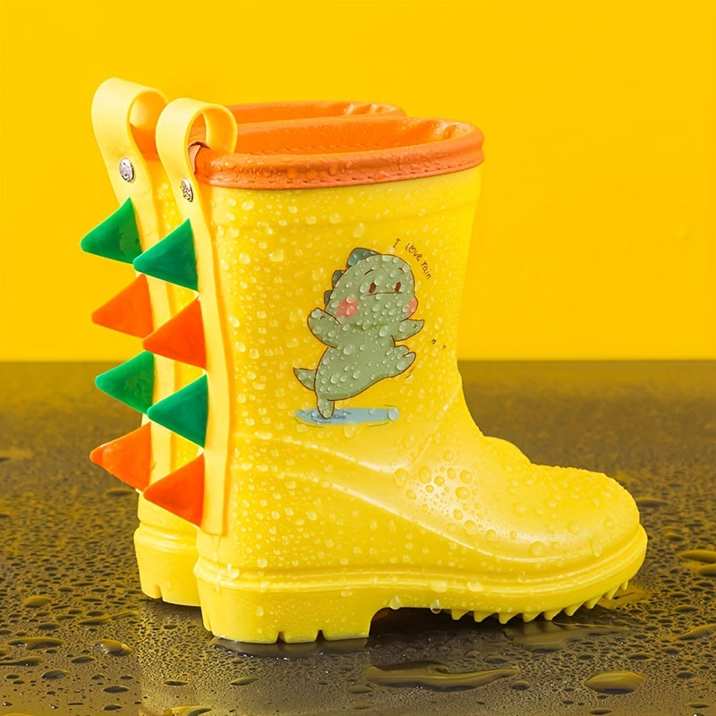 Dino Splash Stivali per Bambini - Divertente Protezione per Giornate Piovose