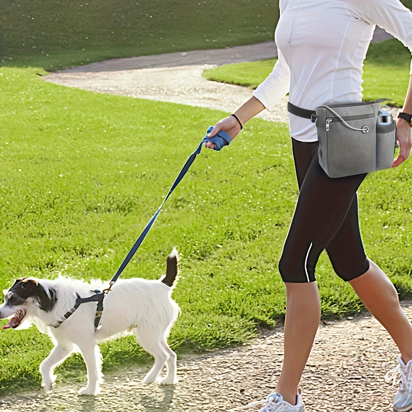 Pouch per Trattamenti per Cani con Porta Bottiglia – Borsa Regolabile per Allenamento e Attività all'Aperto