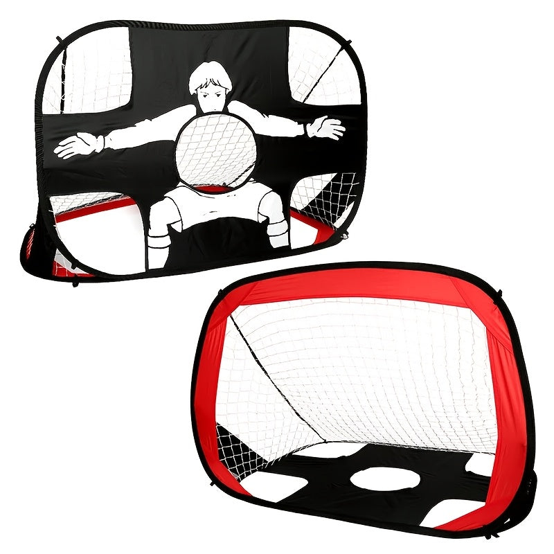 Porta Calcio Pieghevole 2-in-1 – Ideale per Allenamento e Divertimento all'Aperto