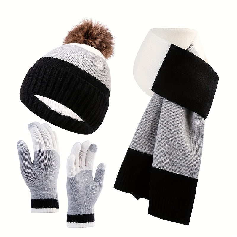 Set Invernale Trendy - Cappello, Scarf e Guanti per Giornate Fredde