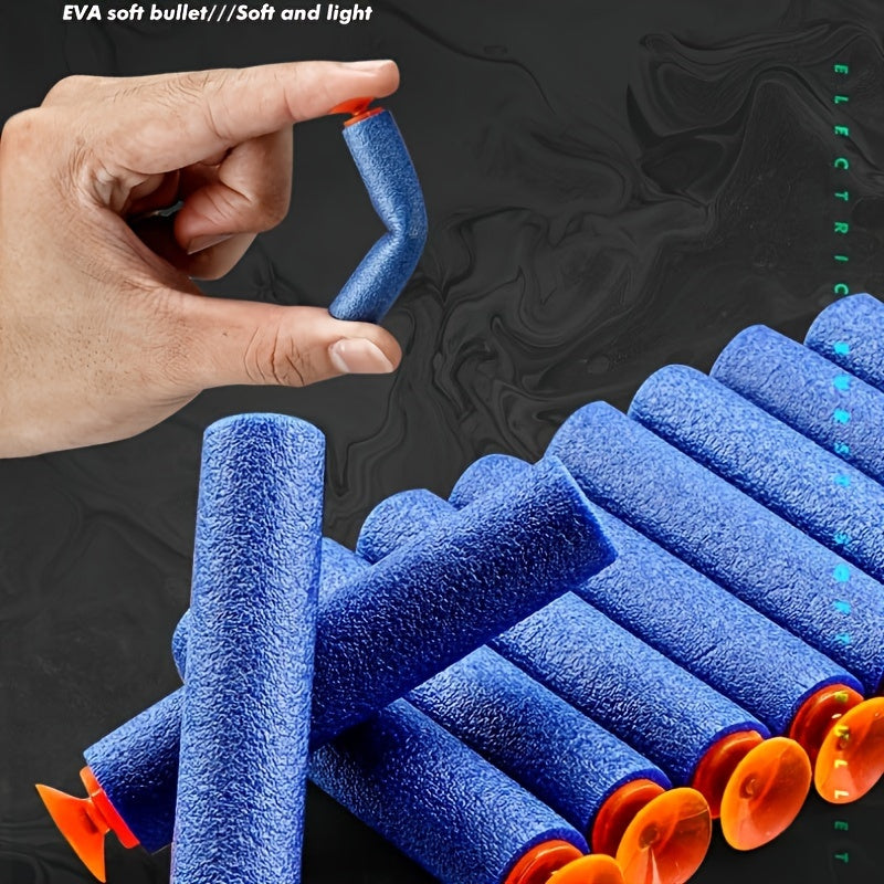 Blaster di Schiuma Automatico – Pistola Turchese con 40 Palline di Schiuma per Divertimento di Gioco