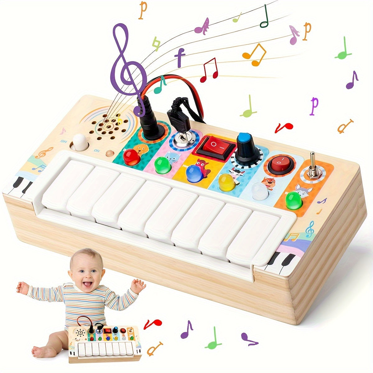 Tabellone Musicale Educativo per Bambini - Imparare e Giocare con Suoni e Luci