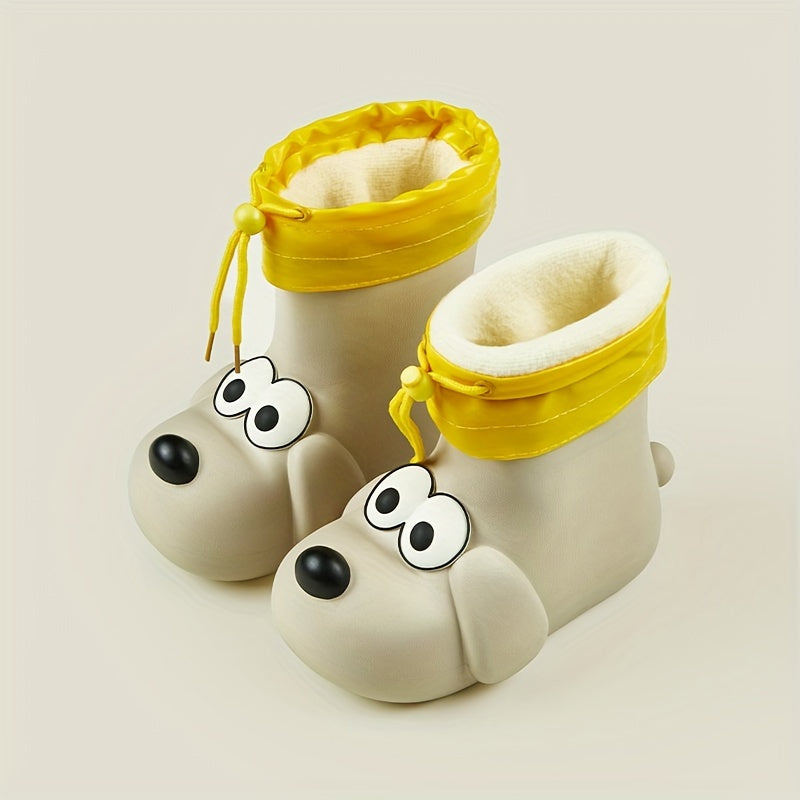 Stivali da Pioggia Peluche per Bambini - Caldi e Giocosi per Giornate Piovose