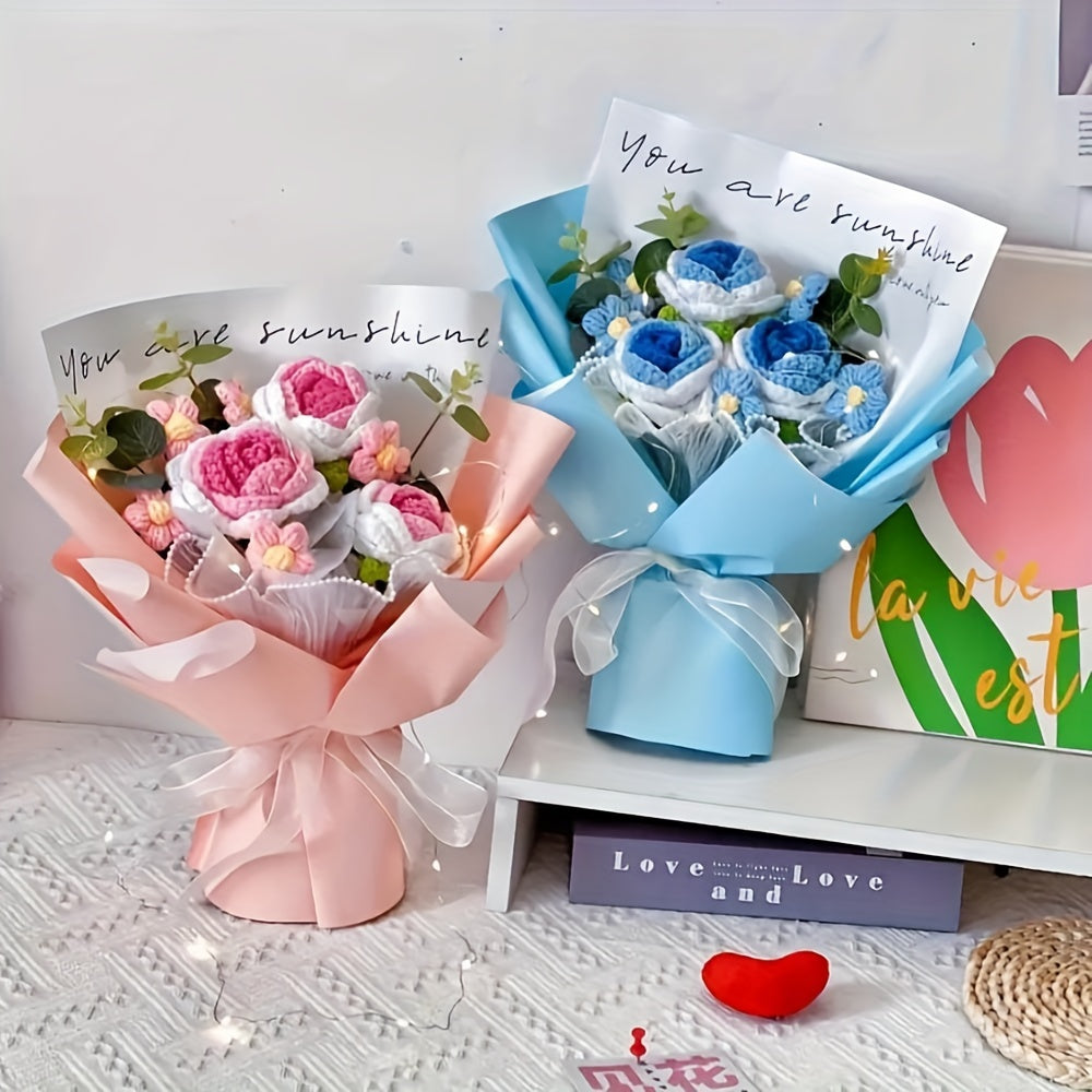 Bouquet di Fiori All'Uncinetto Fatto a Mano – Il Regalo Perfetto per la Festa della Mamma