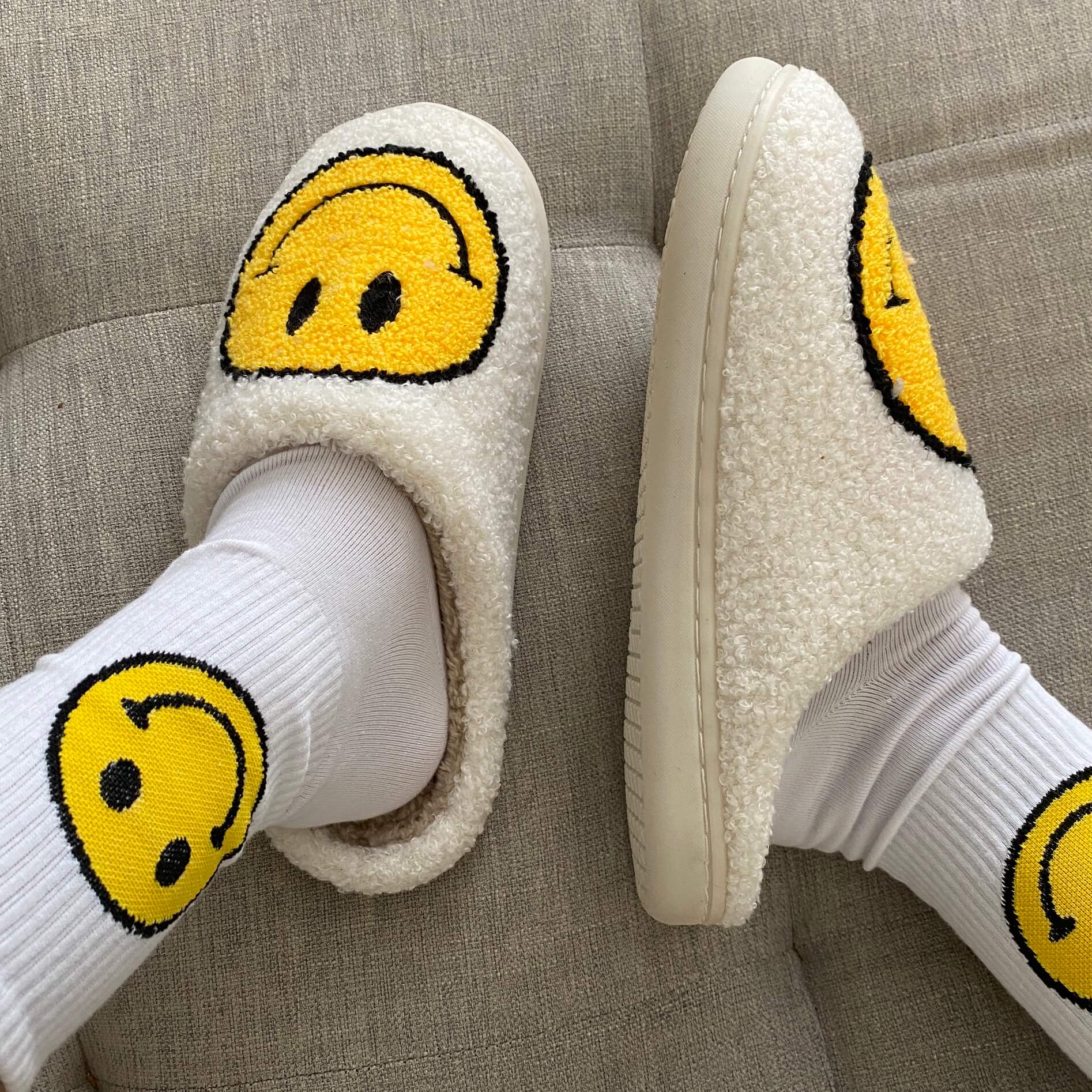 Pantofole Smiley Comfort – Per un'atmosfera allegra e calda