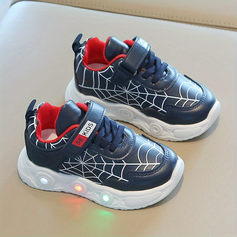 Scarpe LED Spider-Net - Per Bambini Avventurosi