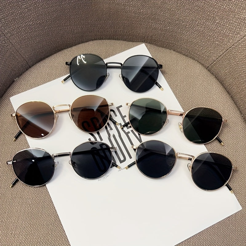 Occhiali da Sole Rotondi Vintage per Donne – Design Retro in Metallo e Plastica per Ogni Occasione