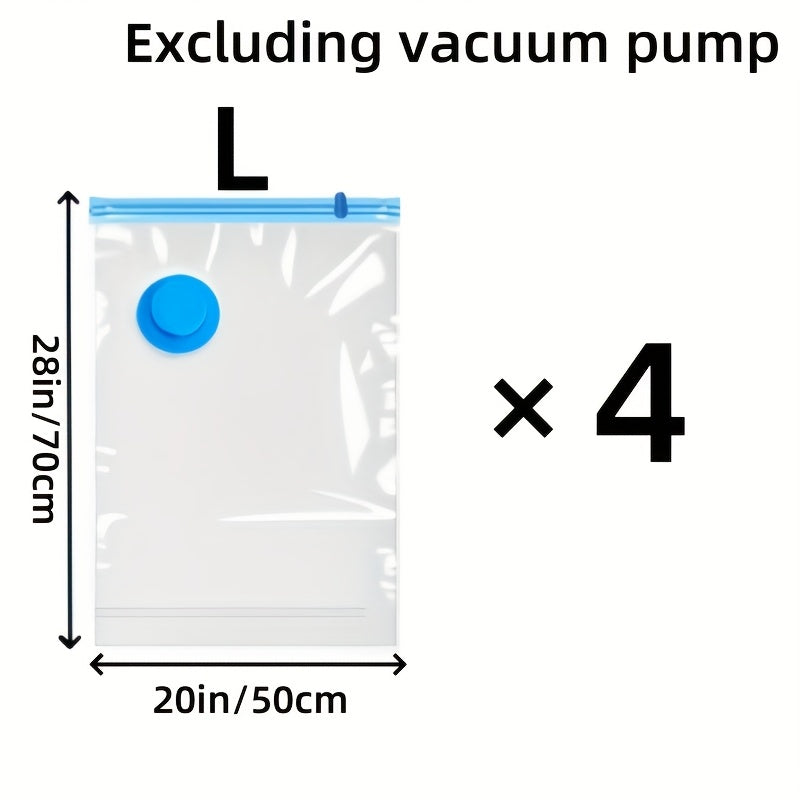 Set di Sacche Sottovuoto Extra Grandi – Riutilizzabili, Impermeabili e Salvaspazio