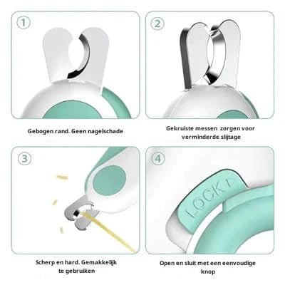 PetCare Forbice per Unghie - Sicuro e facile da usare con luce