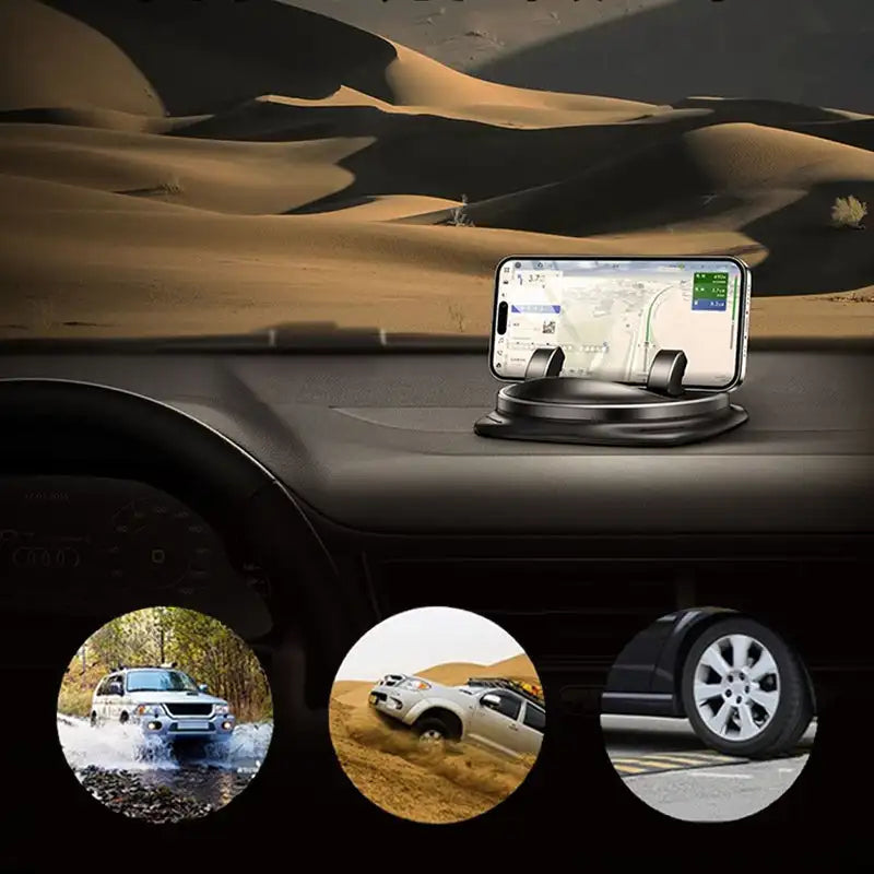 Supporto Telefonico Rotante a 360° per Auto – Pratico e Regolabile per Angoli di Visione Perfetti