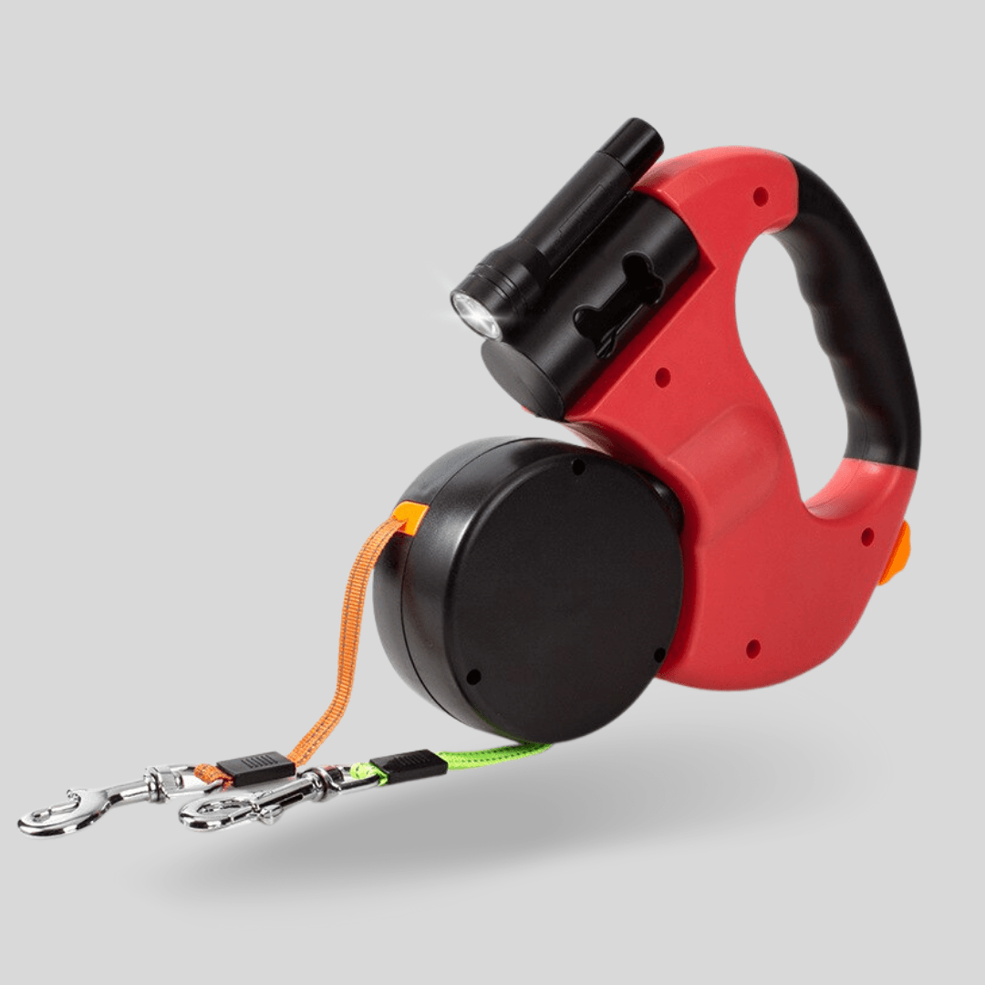 Pantino Guinzaglio Multifunzionale Doppio per Cani – Guinzaglio Regolabile e Resistente per Due Cani