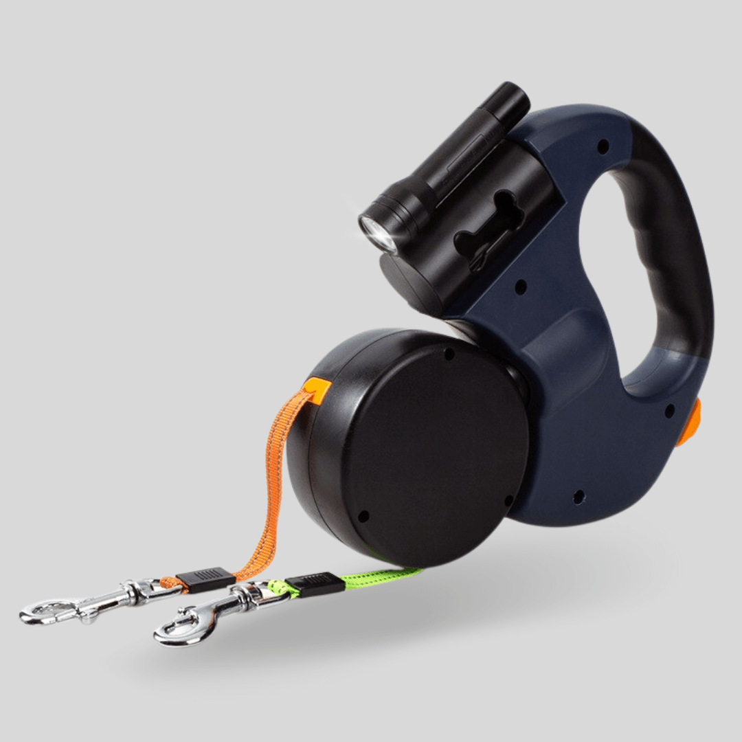 Pantino Guinzaglio Multifunzionale Doppio per Cani – Guinzaglio Regolabile e Resistente per Due Cani