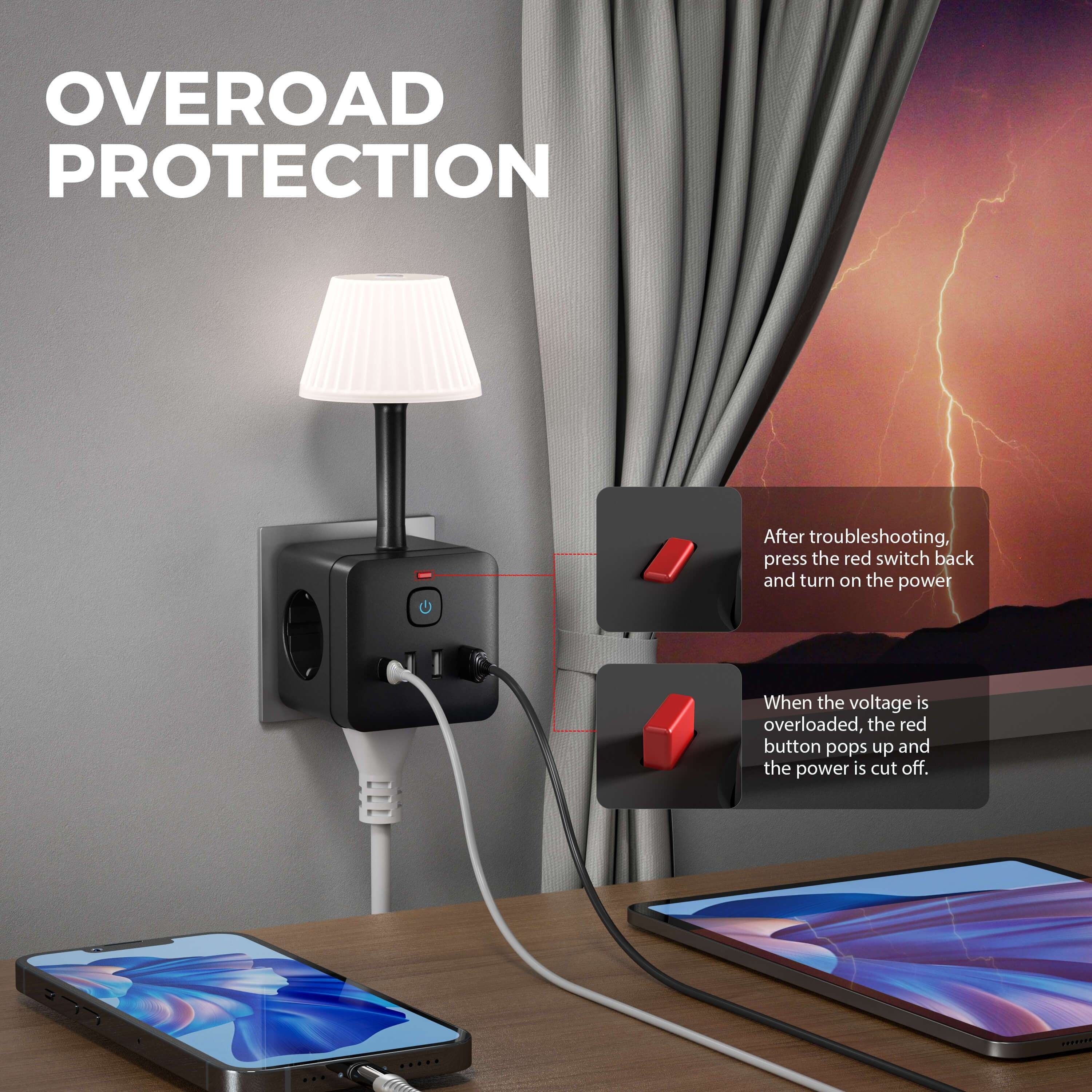 Lampada Notturna Smart 8-in-1 - Per Soluzioni Intelligenti e Illuminazione