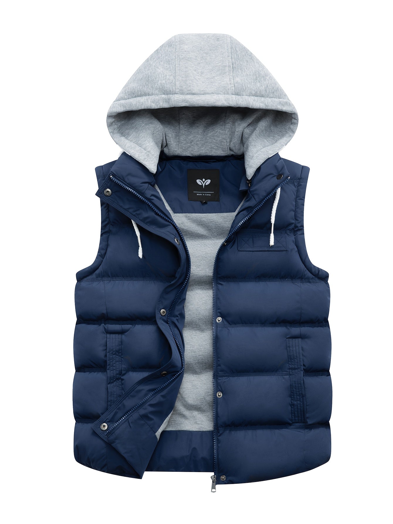 Gilet Donna Imbottito con Cappuccio – Giacca Invernale Elegante e Calda Senza Maniche