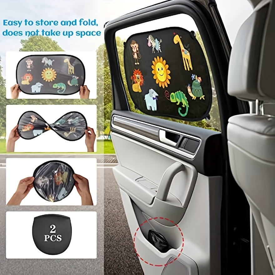 Avventure Solari con Animali – Parasole Protettivi e Divertenti per l'Auto