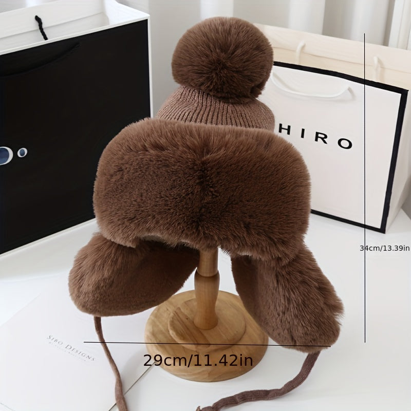 Cappello Bomber Caldo con Orecchie - Per Giornate Invernali Fredde