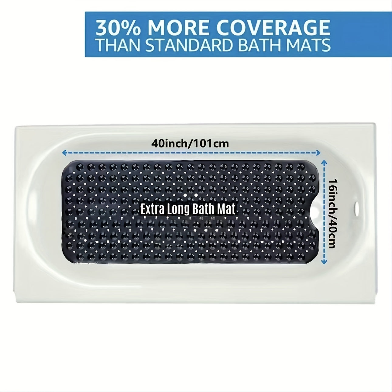Tappetino Antiscivolo XL – Sicuro e Confortevole per Doccia o Bagno