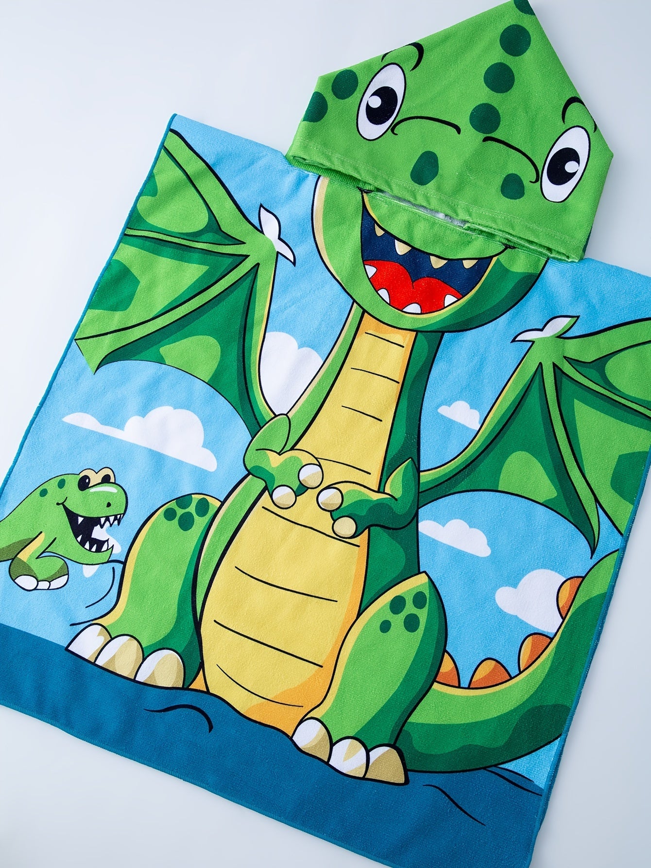 Asciugamano da Spiaggia per Bambini con Tema Dinosauro – Divertente e Funzionale per l'Estate e le Giornate in Spiaggia