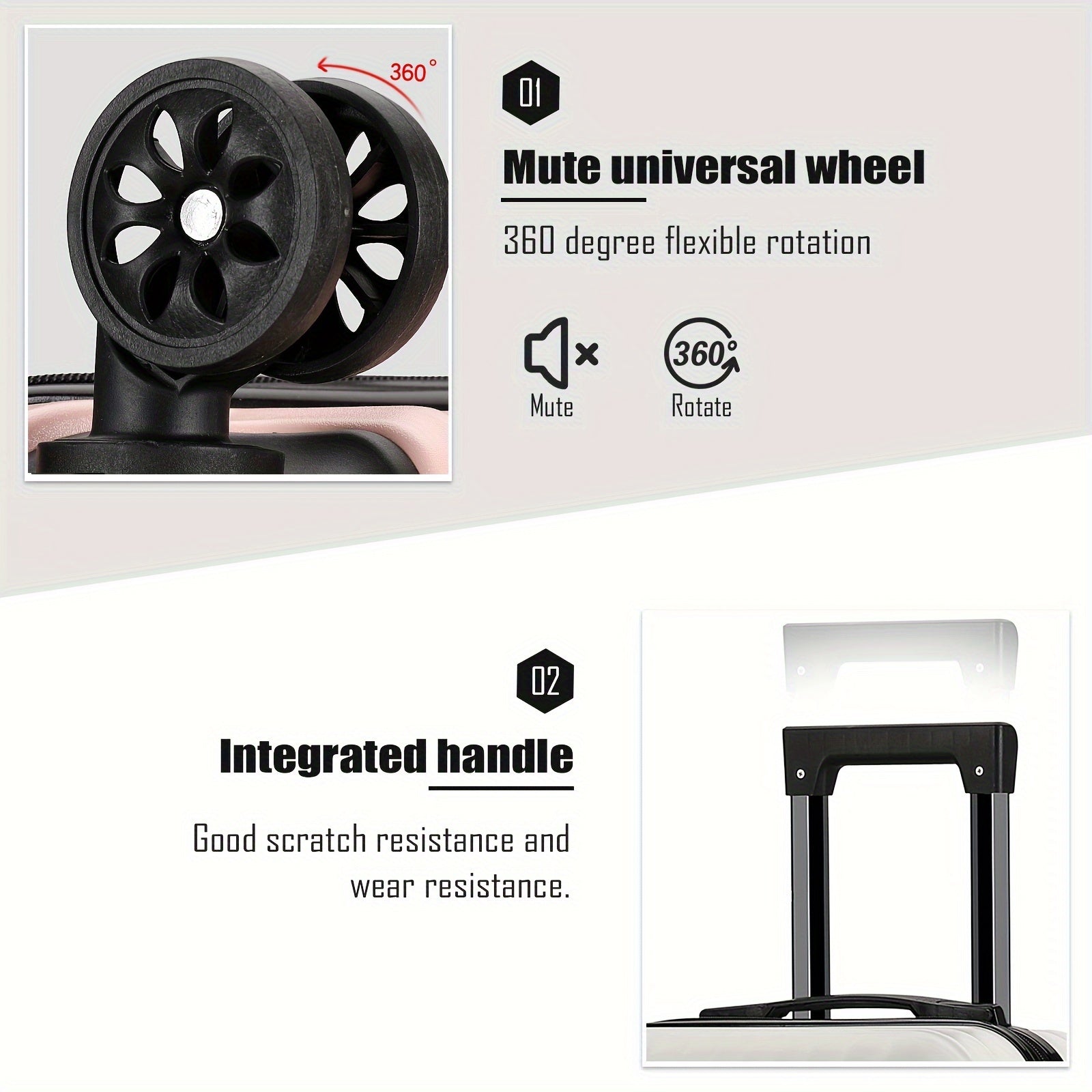 Valigia Elegante con 4 Ruote – Compatta e Robusta per Avventure nel Mondo