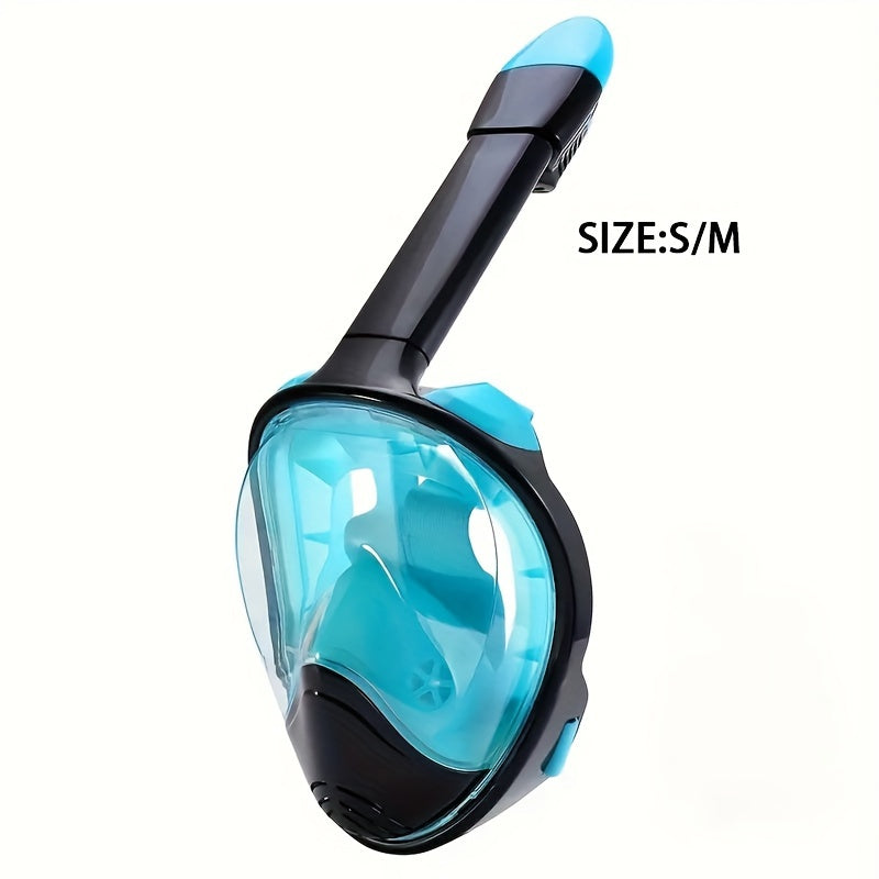 Maschera Snorkel per Viso Intero – Visione Panoramica a 180° e Montaggio per Fotocamera per un'Esperienza Subacquea Perfetta