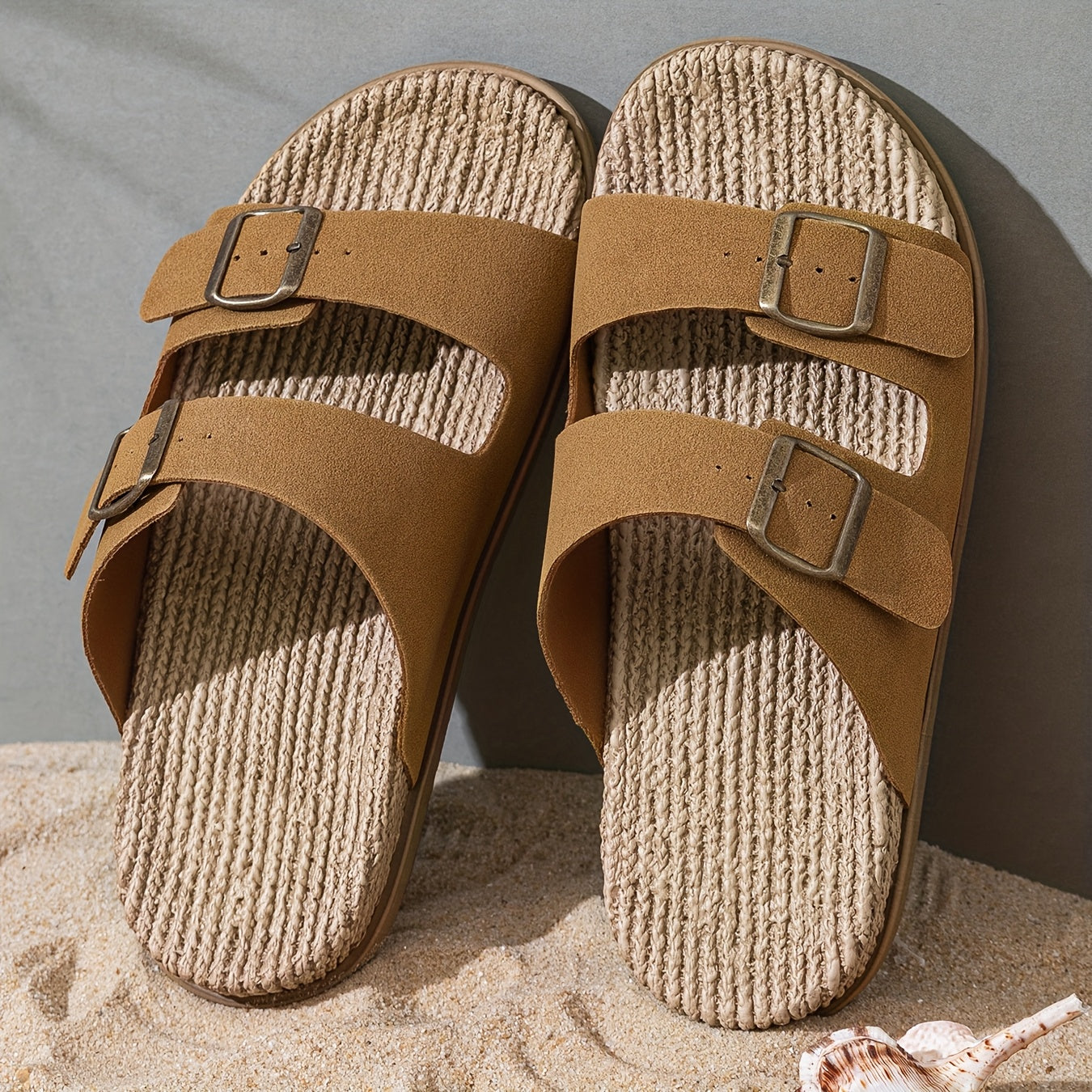 Infradito Eleganti da Uomo – Traspiranti con Cinghie Regolabili e Suola Antiscivolo