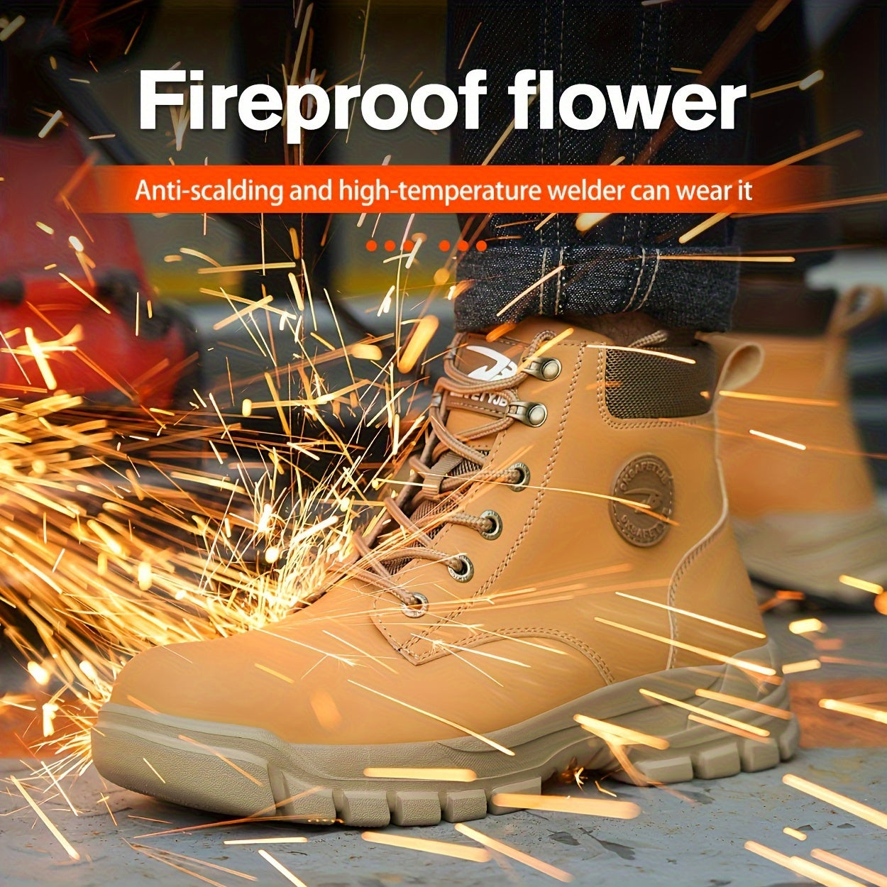 Stivali da Lavoro di Sicurezza Robusti con Punta in Acciaio – Durevoli e Confortevoli per Lavoro e Industria