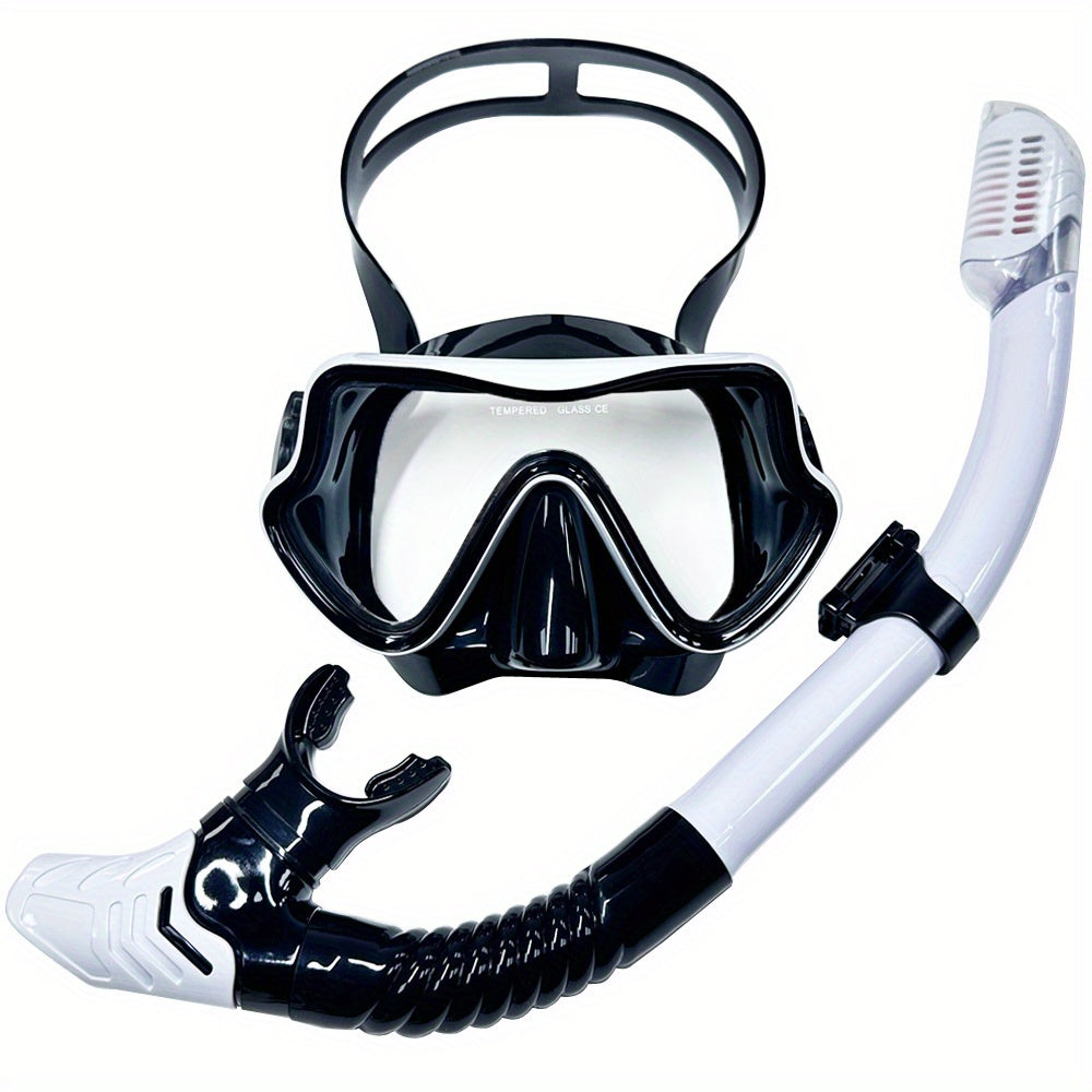 AquaClear Set da Snorkeling – Impermeabile, Confortevole e Con Ampia Visibilità